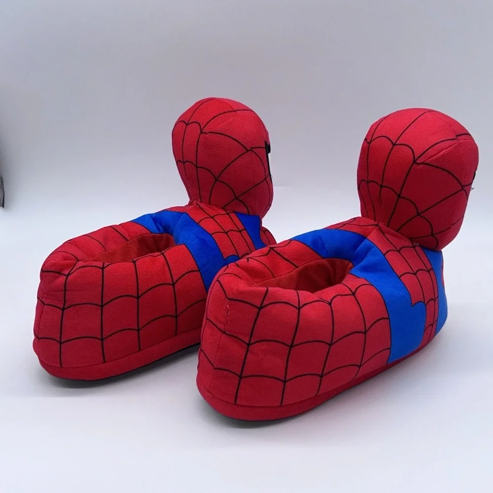 Marvel Spider-Man 3D Plush Slippers Mens Adult House Shoes Marvel Merchandise